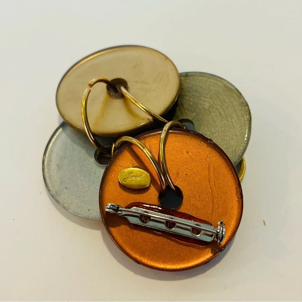 Vintage Jorgel Earth Tone Brooch